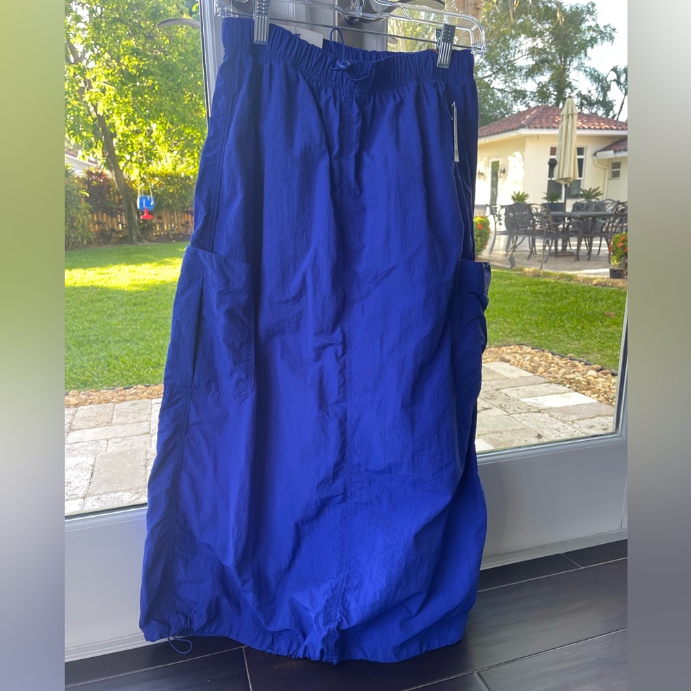 Blue Cargo Skirt